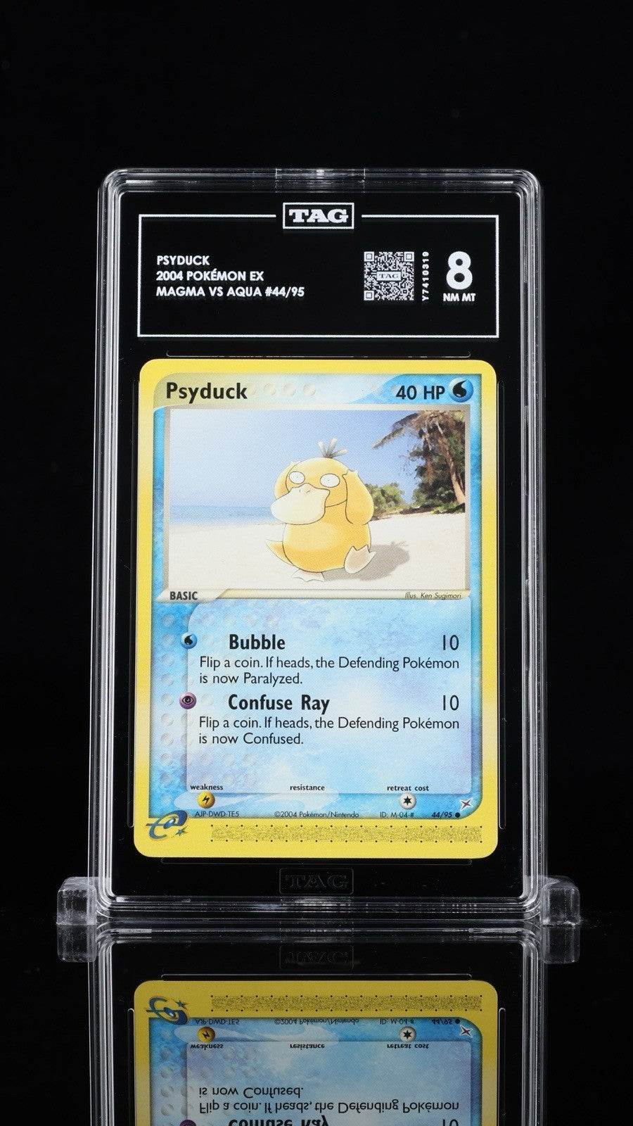🐥 PSYDUCK POKÉMON EX MAGMA VS AQUA #44~ TAG GRADE 8~ SHOOT OFFER!💨