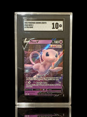 ‼️Mew V 060/159 Crown Zenith Holo GRADE 10! SHIPS FAST SAME DAY!💨SHOOT AN OFFER