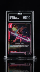 ‼️ RED GUNDAM CCG STEEL REQUIEM #GD03-039~ TAG GRADE 10~RANK #1~POP 1💨