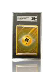 ‼️Pokemon Lightning Energy (Texture Full Art) 155/159 Crown Zenith Holo GRADE 10