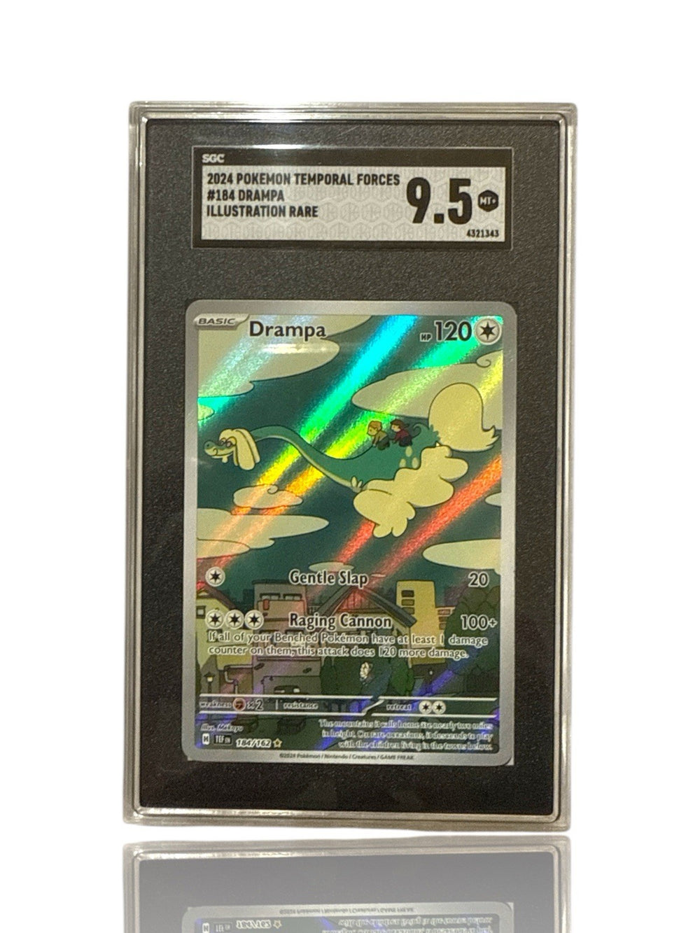 ‼️Pokemon Drampa 184/162: Temporal Forces Holo GRADE 9.5! FAST SHIP~SHOOT OFFER