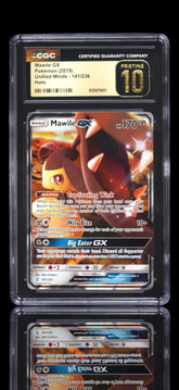 🚨 2019 POKEMON UNIFIED MINDS #141 MAWILE GX~ PRISTINE 10 GOLD LABEL TOP POP 4💨