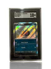 ‼️Pokemon Shroodle 189/091: Paldean Fates Holo GRADE 10! FAST SHIP~SHOOT OFFER💨