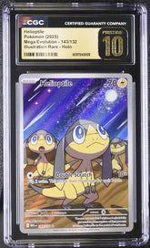 ‼️Helioptile IR #143 Pokemon Mega Evolution GRADE 10 PRISTINE GOLD LABEL TOP POP