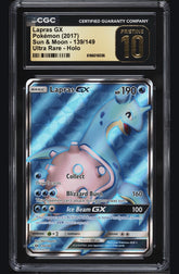 💦 Lapras GX #139 Base Set Holo Sun & Moon~PRISTINE 10 GOLD LABEL LOW TOP POP💨