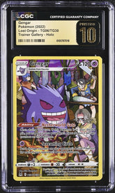 ‼️Gengar TG06 Lost Origin Trainer Gallery Holo GRADE 10 PRISTINE GOLD LABEL!💨