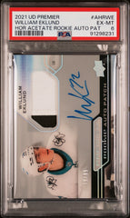 ‼️2021 UD PREMIER WILLIAM EKLUND HOR ACETATE ROOKIE AUTO PSA 6~SHOOT OFFER!💨