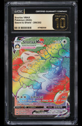 ‼️Snorlax VMAX Pokémon (2020) Sword & Shield - 206/202 GRADE 10 PRISTINE💨