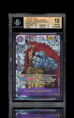 💎ONE PIECE~ Eustass"Captain"Kid Alternate Art OP05-074~GRADE 10 PRISTINE!💨