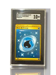 ‼️Pokemon Basic Water Energy 279/19: Paldea Evolved Holo GRADE 10~SHOOT OFFER!💨