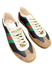 ‼️Gucci G74 Web Low Black Sneakers GUCCI SIZE 12! RETAIL~$890! SHOOT OFFER!💨