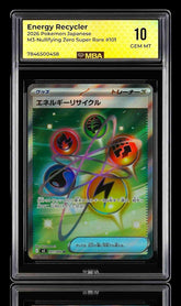 🔥 Energy Recycler 101/080 Pokemon Nihil Zero JPN~ MBA GRADE 10~ SHOOT OFFER!💨