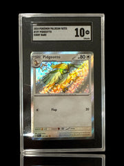 🦅 Pidgeotto 197/091: Paldean Fates BABY SHINY GRADE 10! FAST SHIP~SHOOT OFFER💨