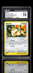 🔥 Meowth EX Series Collector's Tin 013 Nintendo Holo~ GRADE 10~ SHOOT OFFER💨
