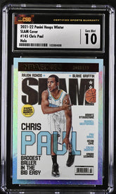 ‼️2021-22 Panini Hoops Winter SLAM Cover #145 Chris Paul Holo GRADE 10!💨