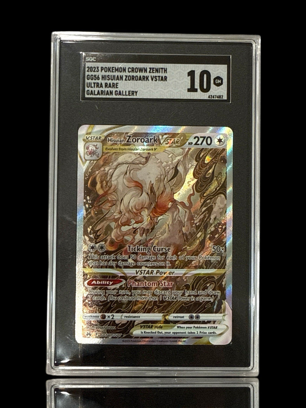 ‼️Hisuian Zoroark VSTAR GG56 Crown Zenith~Galarian Gallery GRADE 10! SHOOT OFFER