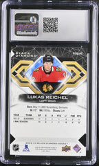 ‼️2022 UD Black Diamond Rookies Blue Lukas Reichel #BDB-RE~ POP 1~ SHOOT OFFER💨