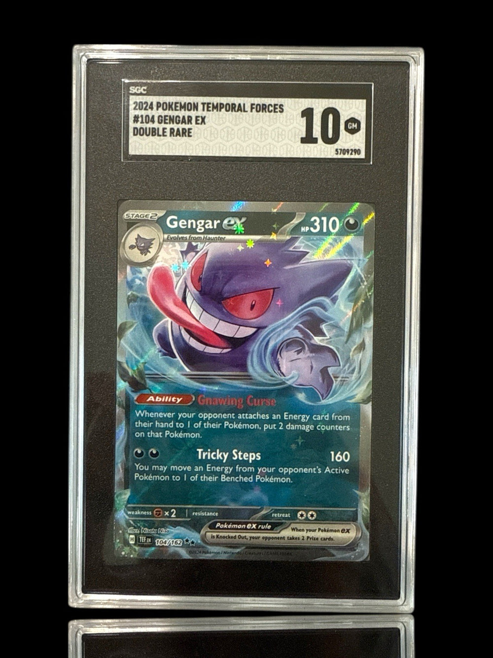 👻 Gengar ex 104/162: Temporal Forces Holo GRADE 10! FAST SHIP~SHOOT OFFER!💨