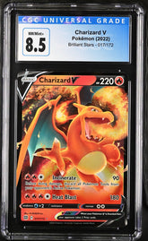 ‼️Charizard V 017/172 Swsh09: Brilliant Stars Holo GRADE 8.5! SHIPS SAME DAY!💨