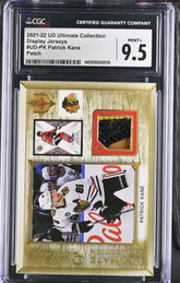 ‼️2021-22 Ultimate Collection Display Jerseys #UD-PK Patrick Kane Patch 24/25💨
