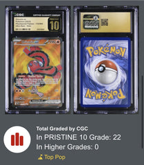‼️Oricorio ex #110 Phantasmal Flames GRADE 10 PRISTINE GOLD LABEL TOP POP!💨