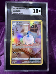 ‼️2023 POKEMON CROWN ZENITH GG19 ALTARIA HOLOGRAPHIC GALARIAN GALLERY GRADE 10💨