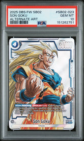 💎 2025 Dragon Ball Super Son Goku SR Alternate Art #SB02-023~ PSA GRADE 10!💨