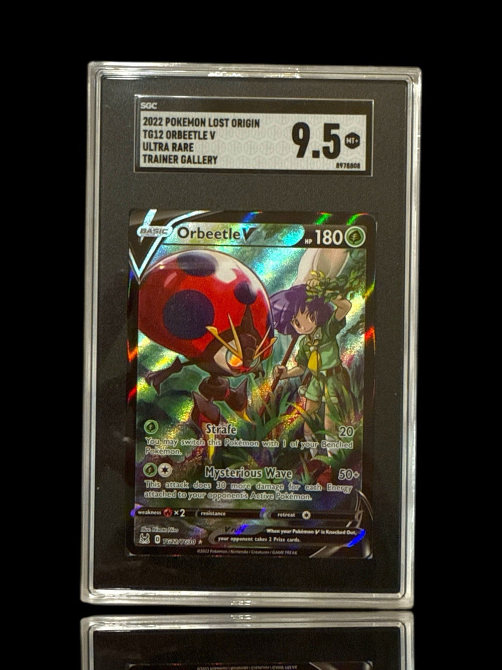‼️Orbeetle V TG12/TG30: Lost Origin Trainer Gallery Holo~GRADE 9.5~SHOOT OFFER💨