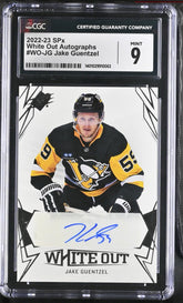 ‼️2022-23 SPx White Out #WO-JG Jake Guentzel~ GRADE 9~AUTO 10~POP 1~SHOOT OFFER