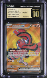 ‼️Oricorio ex #110 Phantasmal Flames GRADE 10 PRISTINE GOLD LABEL TOP POP!💨