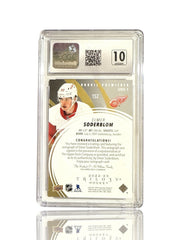 ‼️2022-23 UD Trilogy - Rookie Premieres Elmer Soderblom #152 Gold GRADE 10!💨