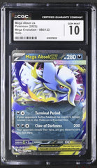 💎 Mega Absol ex 086/132 Mega Evolution Holo GRADE 10! FAST SHIP SHOOT OFFER💨