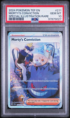 ‼️Morty's Conviction #211~Temporal Forces PSA GRADE 10! FAST SHIP~SHOOT OFFER💨