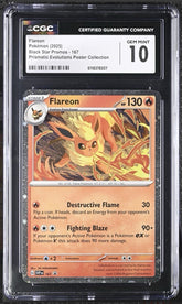 🔥 Flareon 167 Cosmos Holo Scarlet & Violet Promo Holo GRADE 10! SHOOT OFFER💨