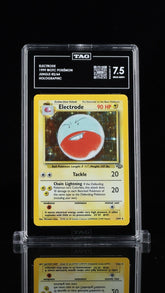 🚨Pokémon TCG Electrode Jungle #2 Holo Unlimited Holo Rare~TAG GRADE 7.5!💨