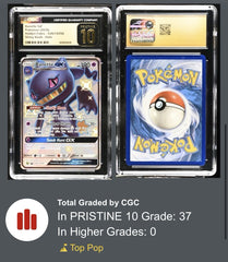 ‼️Pokemon Banette GX SV61 Hidden Fates: Shiny Vault CGC 10 PRISTINE GOLD LABEL💨