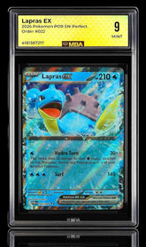💦 Lapras ex 022 Double Rare POKEMON TCG Perfect Order~MBA GRADE 9~SHOOT OFFER💨