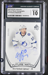 ‼️2021 SP Authentic AUTO Future Watch Boris Katchouk #154 GRADE 10~POP 1!💨