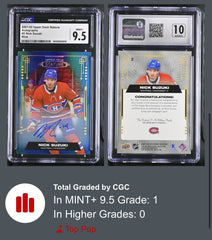 ‼️2021-22 UD Stature Blue Auto Nick Suzuki 03/10 #2~GRADE 9.5~AUTO 10! POP 1!💨