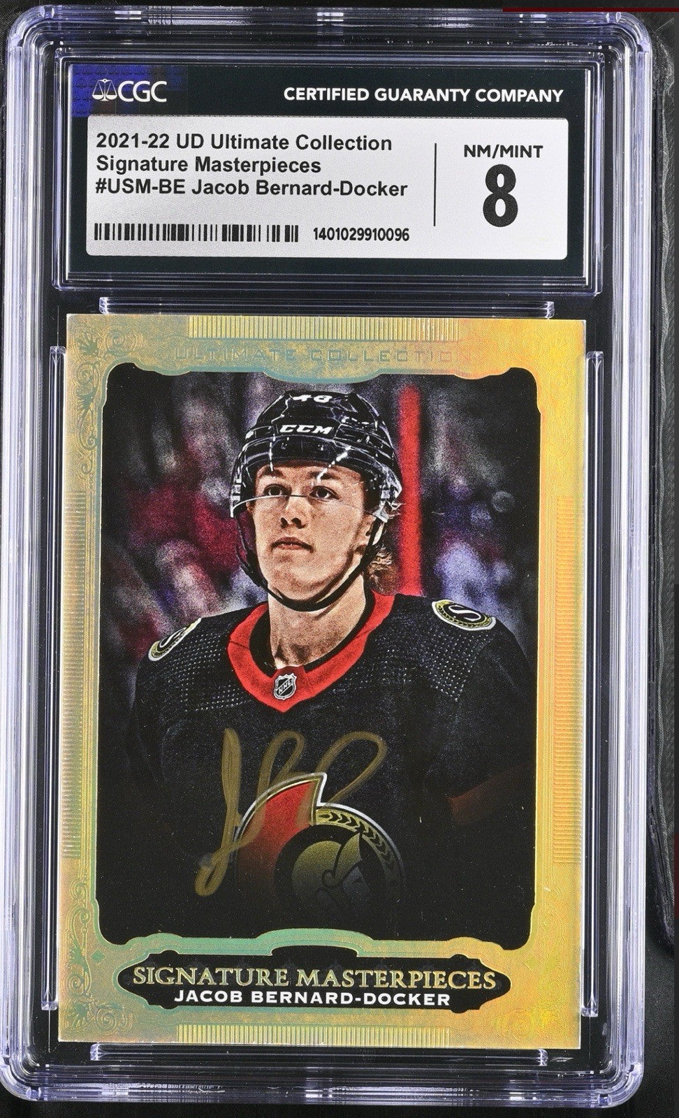 ‼️2021 Ultimate Collection Jacob Bernard-Docker Masterpiece~CGC 8~AUTO 10~POP 1