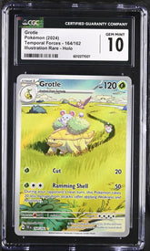 ‼️Grotle 164/162: Temporal Forces Holo GRADE 10! FAST SHIP~ SHOOT OFFER!💨