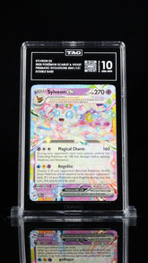 ‼️SYLVEON EX 2025 POKÉMON SCARLET PRISMATIC EVOLUTIONS #041 DOUBLE RARE TAG 10💨