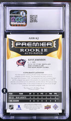 ‼️2022-23 Upper Deck Premier - Acetate Rookie Auto Patch Kent Johnson 76/99💨