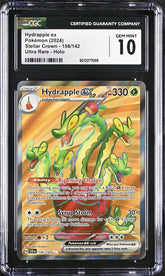 ‼️Hydrapple ex 156/142: Stellar Crown Holo GRADE 10! FAST SHIP~ SHOOT OFFER!💨