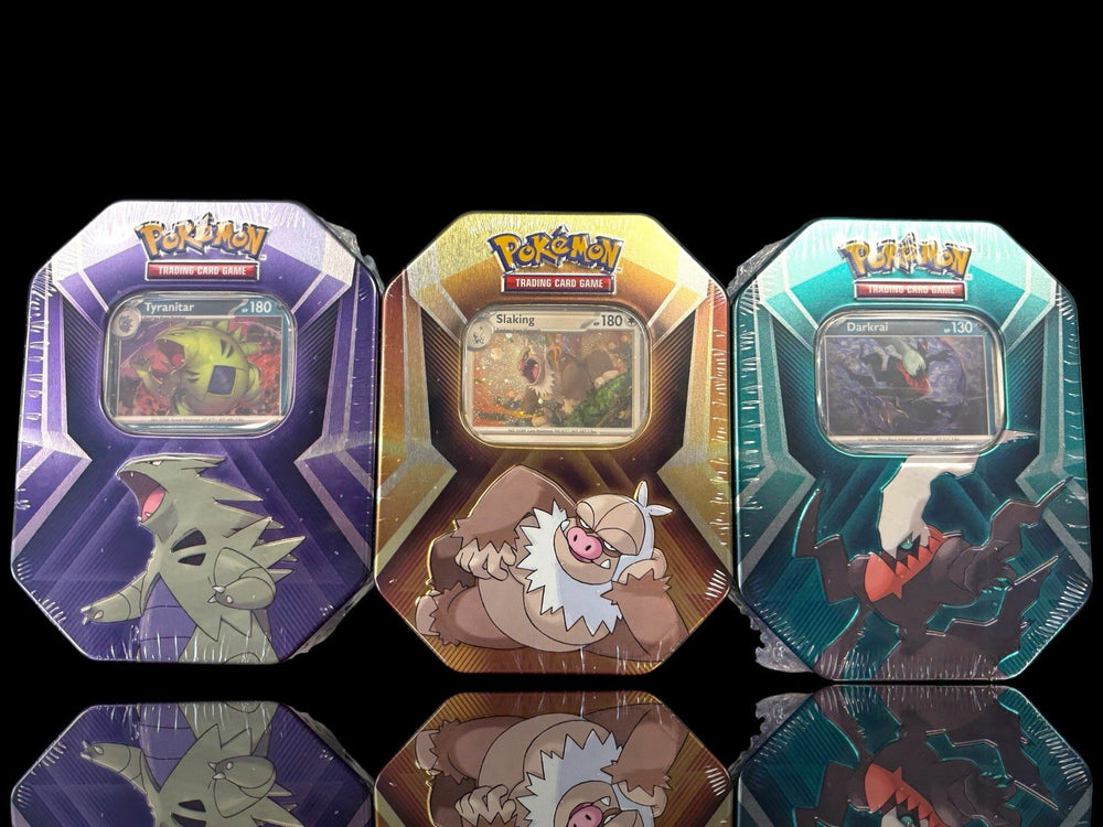 🌀 Pokemon TCG Triple Whammy Tin SET OF 3~Factory Sealed~FAST SHIP SHOOT OFFER💨