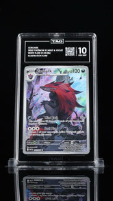 ‼️ZOROARK 2025 POKÉMON WHITE FLARE #143/086 ILLUSTRATION RARE TAG GRADE 10!💨