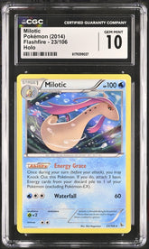 🔥 Milotic 23/106 Pokemon Flashfire Holo~ GRADE 10~ LOW POP SHOOT OFFER💨