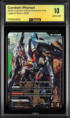 ⚠️Gundam Pharact 2026 Gundam GDO4-Phantom Aria Legend Rare+ #018~ MBA GRADE 10💨