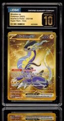 💎 Miraidon EX #253 Scarlet & Violet GRADE 10 PRISTINE GOLD LABEL TOP POP💨