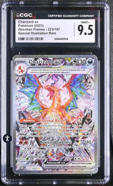 ‼️Charizard ex 223/197 SV03: Obsidian Flames Holo GRADE 9.5! SHIPS SAME DAY!💨